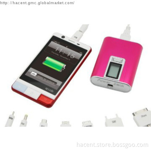 5000mah metal case power bank like iphone 5 with lcd power display